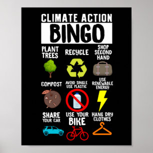 Poster Ação Climática Bingo Terra Dia das Alterações
