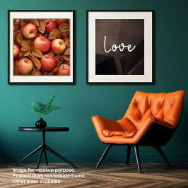 Póster Ação de Graças da Colheita de Maçãs