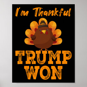 Poster Ação de Graças de Donald Trump É Ótimo Novamente E