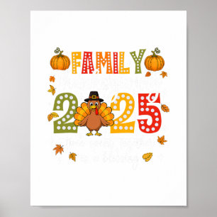 Poster Ação de Graças em Família 2025 Equipe de Ação de G