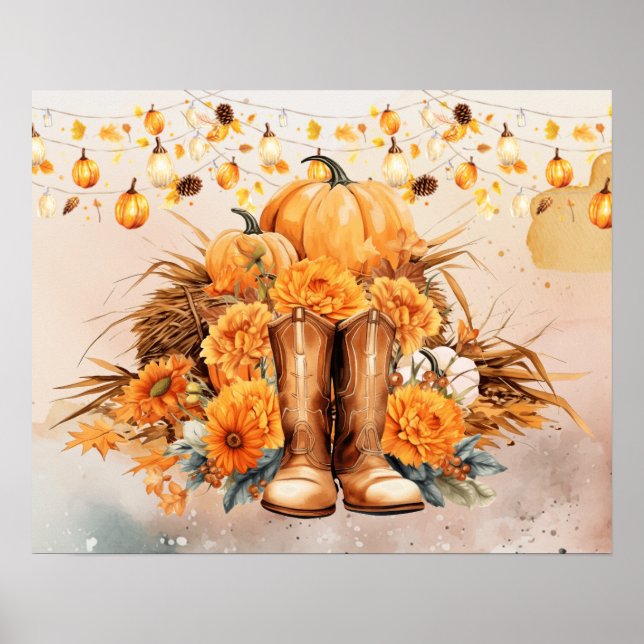 Poster Ação de Graças Ocidental (Frente)