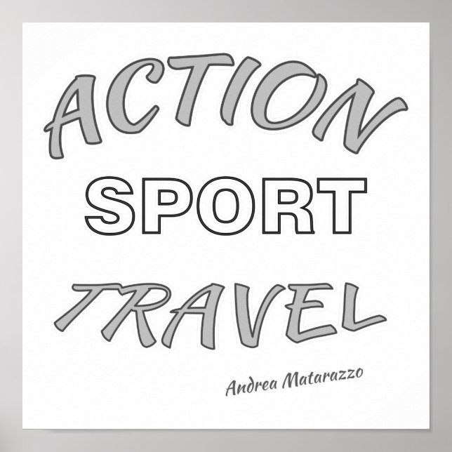 Poster Ação Esporte Viagem (Frente)