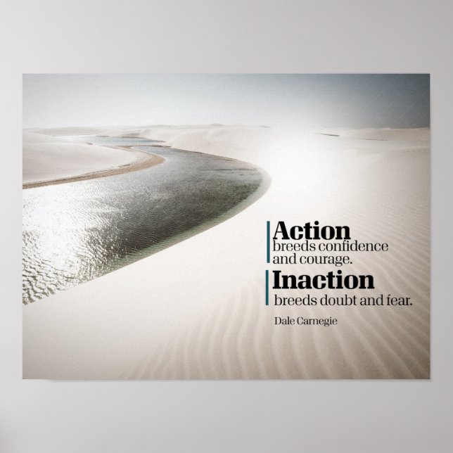 Poster Ação Gera Confiança E Coragem (Frente)