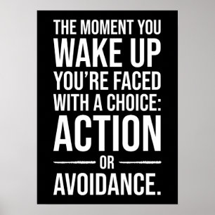 Poster Ação - Gym, Hustle, Motivação de Sucesso