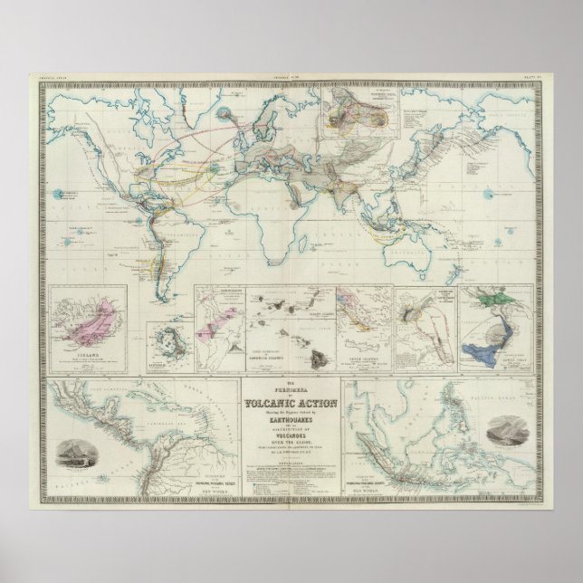 Póster Ação vulcânica (Frente)