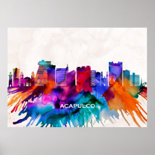 Poster Acapulco Skyline