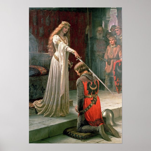 Poster Accolade por Edmund Blair Leighton (Frente)