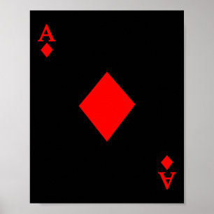 Poster Ace do Deck de Cartões Figurino de Halloween