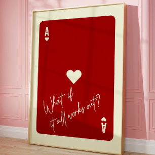 Poster Ace of Hearts Love Cote E Se Tudo Funcionar?
