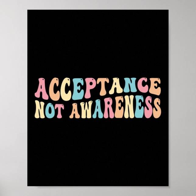 Poster Aceitação Neurodiversidade Autismo Neurodivergente (Frente)