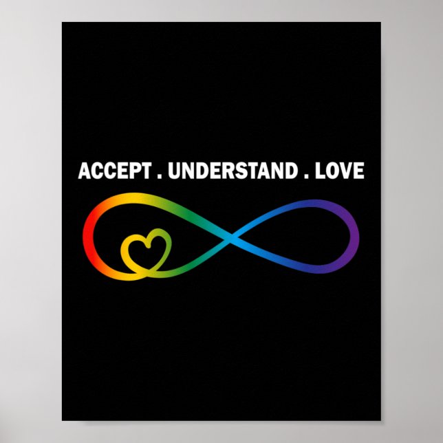 Poster Aceitar Compreender Aut. Infinity Neurodiversity (Frente)