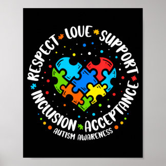 Poster Aceitar entender amor por professora autista mulhe