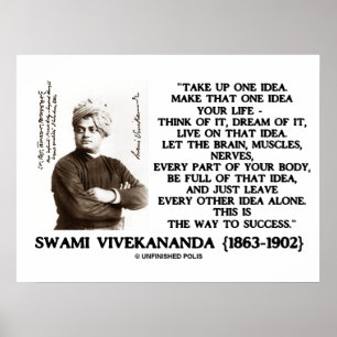 Póster Aceite uma ideia Faça essa ideia sua citação de