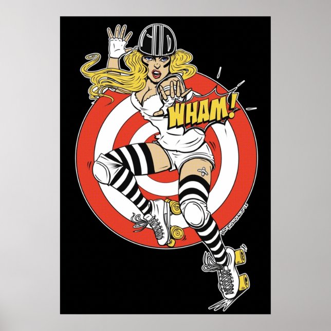Poster Acelerador WHAM Derby Comic pinup (Frente)