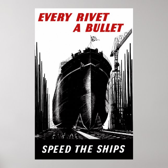 Póster Acelerar Os Navios - Todos Os Riveiros Uma Bala (Frente)
