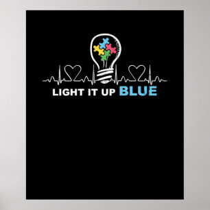 Poster Acenda-O Autismo Azul