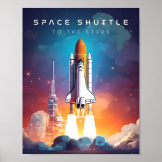 Poster Acendimento Espacial: Para As Estrelas