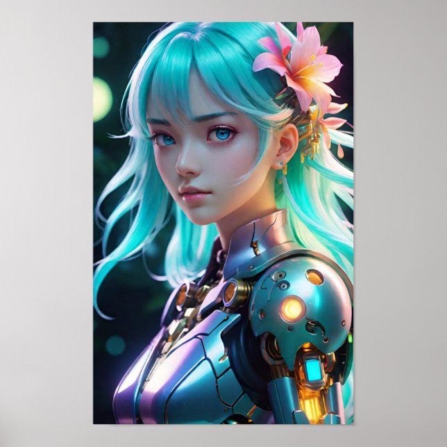 Poster Acento Floral (Frente)