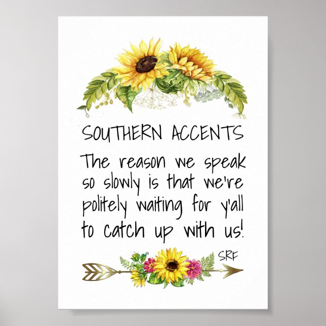 Poster Acentos do Sul (Frente)