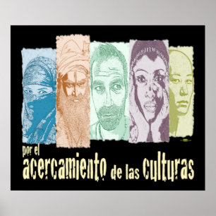 Póster Acercamiento de las culturas.