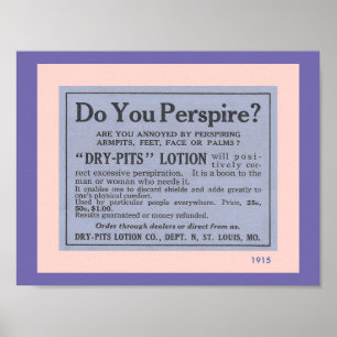 Póster Acessórios do banheiro: Anúncio do desodorizante