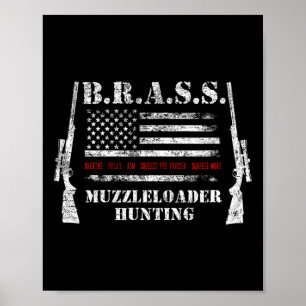 Poster Acessórios para Muzzleloader Rifles U.A Sinalizado