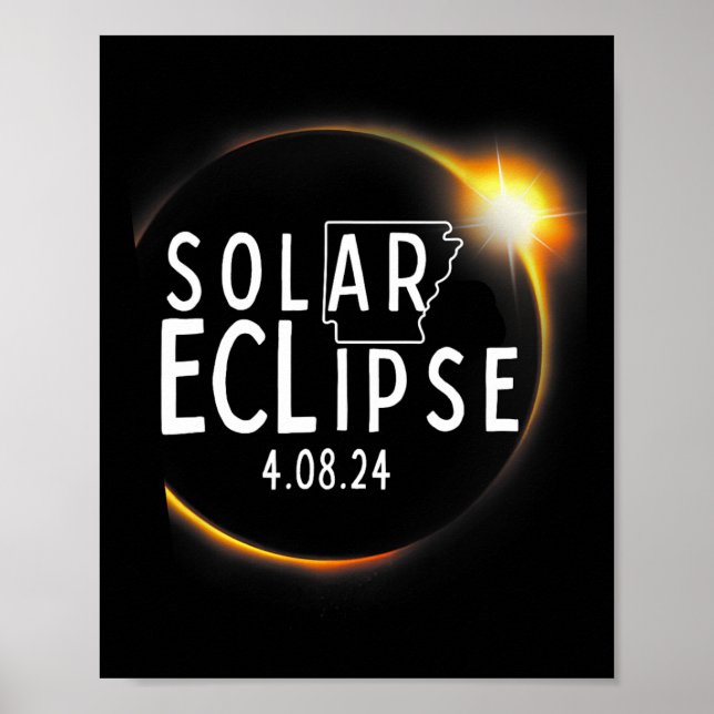 Poster Acessórios Solar Eclipse 2024 Totalidade 4.08.24 (Frente)