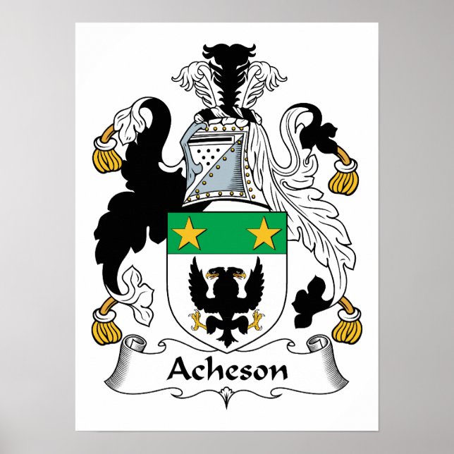 Póster Acheson Family Crest (Frente)