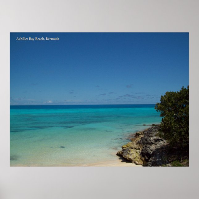 Poster Achilles Bay Beach, Bermudas (Frente)