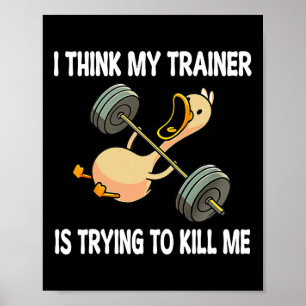 Poster Acho Que Meu Treinador Está Tentando Me Matar Um T