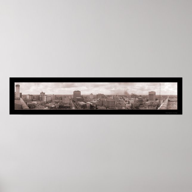 Póster Acima de Keystone Houston Foto 1924 (Frente)