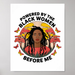 Poster Acionada Pela Mulher Negra Antes Da História Negra