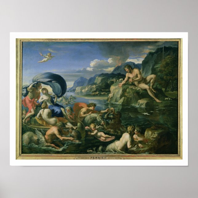 Poster Acis e Galetea Escondendo-se do Politêmico Gigante (Frente)