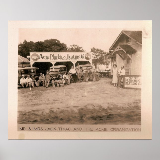 Póster Acme Plumbing & Heating, Kilgore, TX 1931 / 32 (Frente)