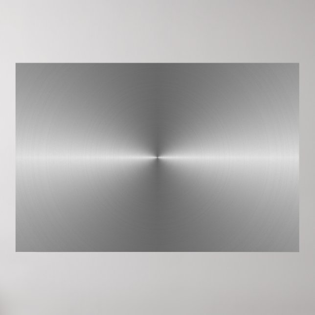 Póster aço circular largo (Frente)