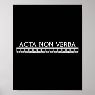 Poster Ações Não Verba Acta Não Palavras Lati Motivaciona