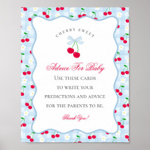 Poster Aconselhamento de Arco de Coquetes Azul Cherry Swe