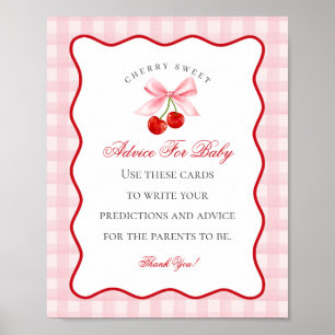 Poster Aconselhamento de Arco de coquetes cor-de-rosa-cer