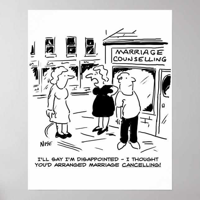 Poster Aconselhamento de casamentos, não Cancelando (Frente)