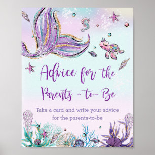 Poster Aconselhamento de Cauda de Sereia Whimsical para P