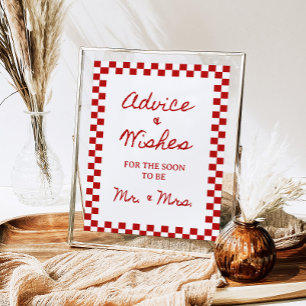 Poster Aconselhamento e Desejos de 8x10" Chá de panela ma