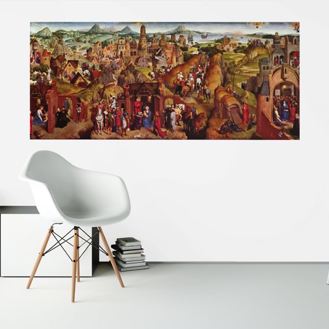 Poster Aconselhamento e triunfo do Cristo Hans Memling 14 (Criador carregado)