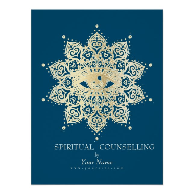 Póster Aconselhamento Espiritual, Psíquico, Tarot - Poste (Frente)