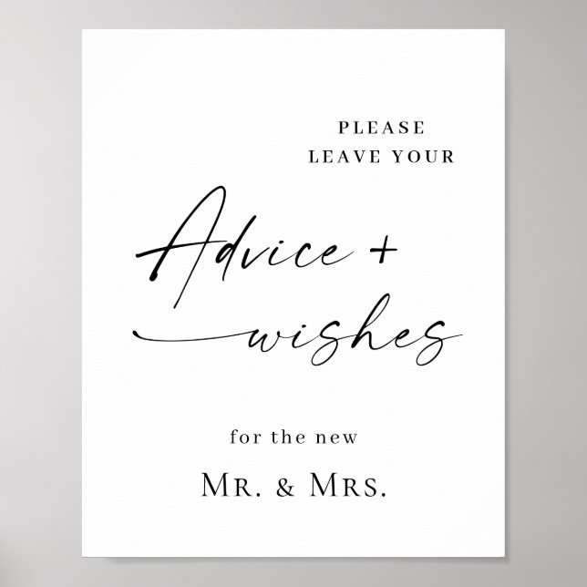 Poster Aconselhamento Simples E Elegante E Desejo Casamen (Frente)