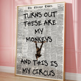 Poster Acontece Que Estes São Os Meus Macacos, Um Jornal 