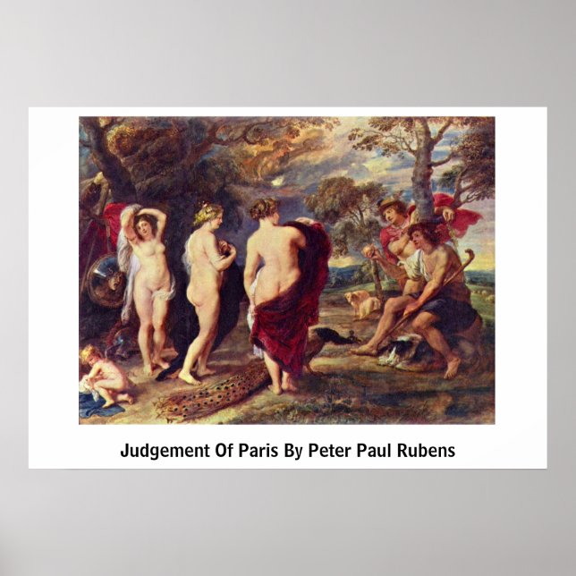 Póster Acórdão De Paris De Peter Paul Rubens (Frente)