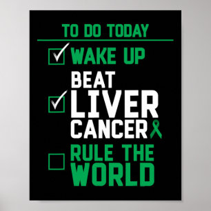 Poster Acordar Bater Câncer de figado Regra O Mundo