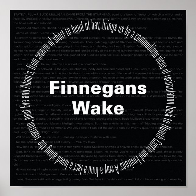 Poster Acordar Finnegans (Frente)