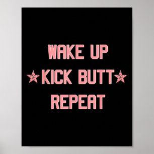 Poster Acorde Chute a Bunda Repita Divertido Legal Motiva
