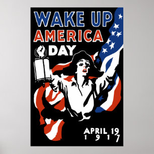 Póster Acorde o dia de América -- WWI